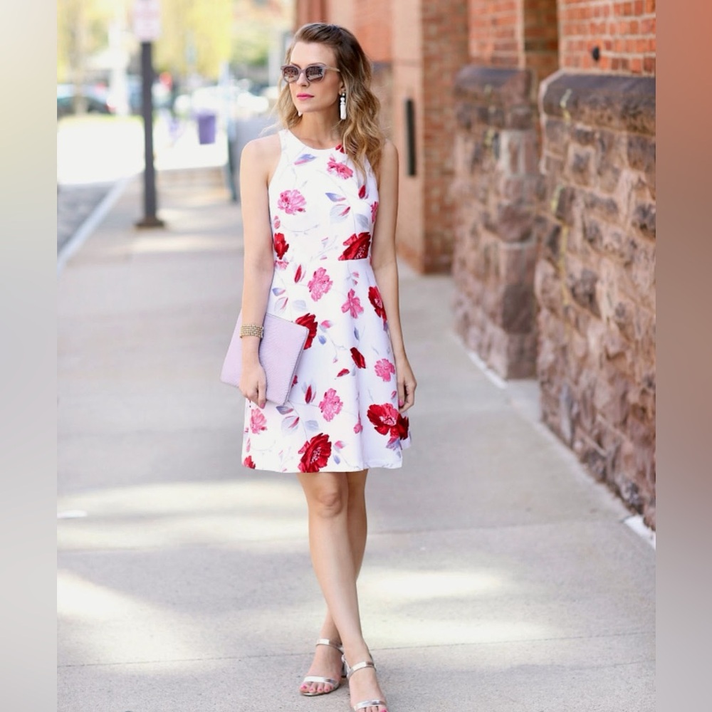Banana Republic pink floral dress